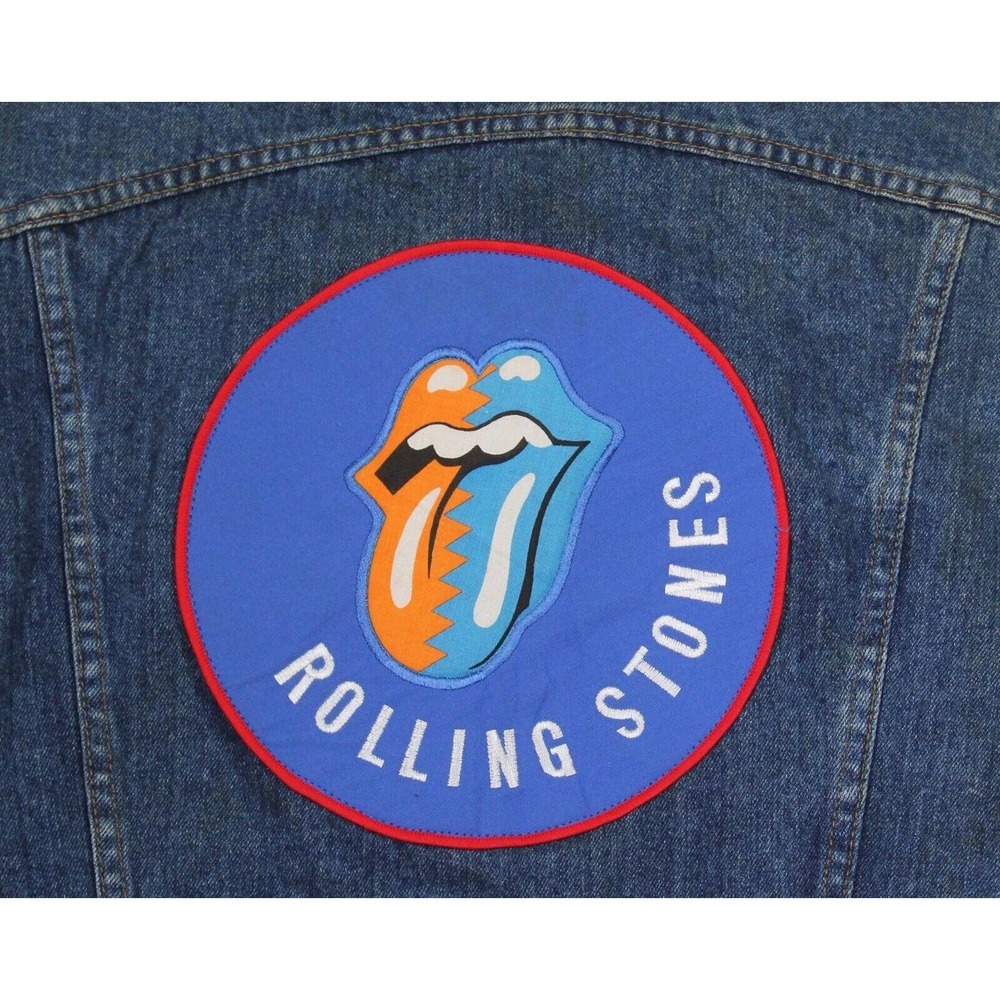 Rolling Stones Original Rare New with Tags 1989 Steel Wheels Tour Denim Jacket M - Picture 2 of 12